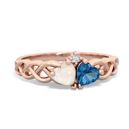 opal-london topaz celtic braid ring