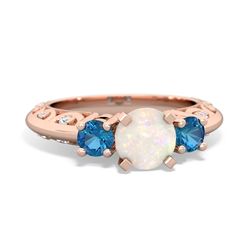 opal-london topaz engagement ring