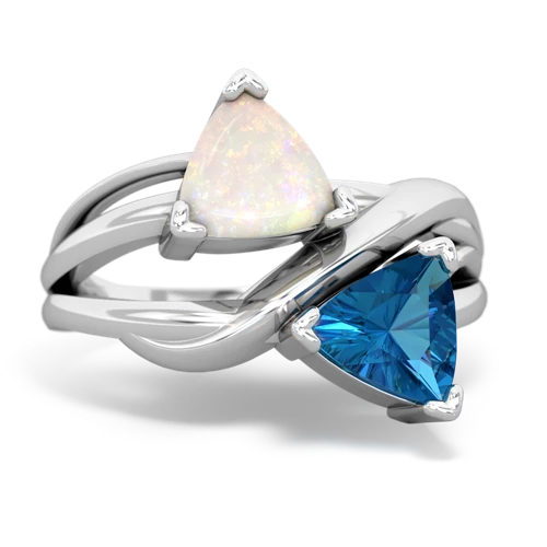 opal-london topaz filligree ring