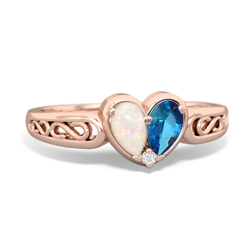 opal-london topaz filligree ring