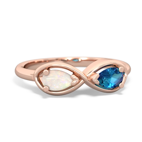 opal-london topaz infinity ring