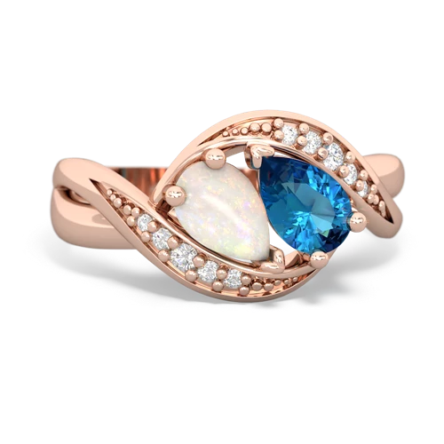 opal-london topaz keepsake curls ring