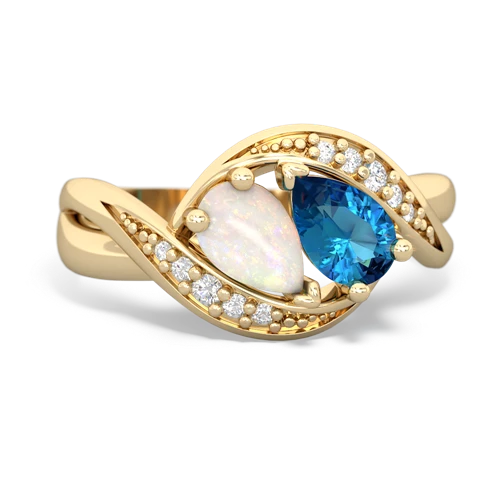 opal-london topaz keepsake curls ring