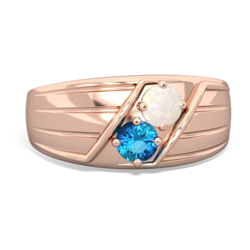 opal-london topaz mens ring