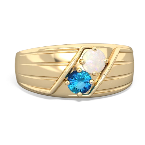 opal-london topaz mens ring