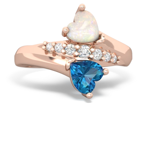 opal-london topaz modern ring