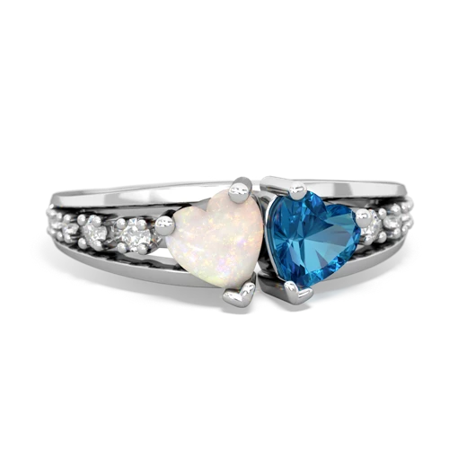 opal-london topaz modern ring