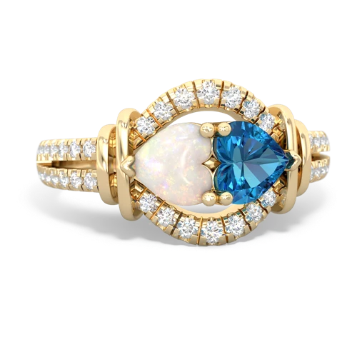 opal-london topaz pave keepsake ring