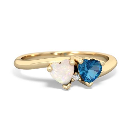 opal-london topaz sweethearts promise ring