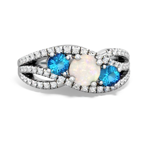 opal-london topaz three stone pave ring