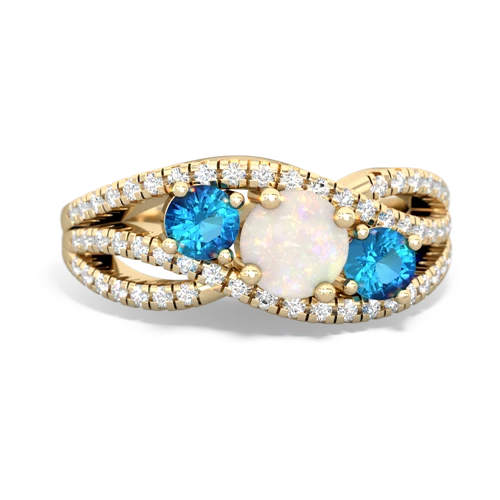 opal-london topaz three stone pave ring