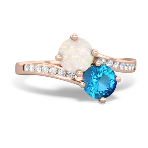 opal-london topaz two stone channel ring