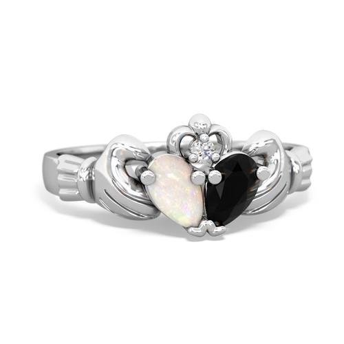 opal-onyx claddagh ring