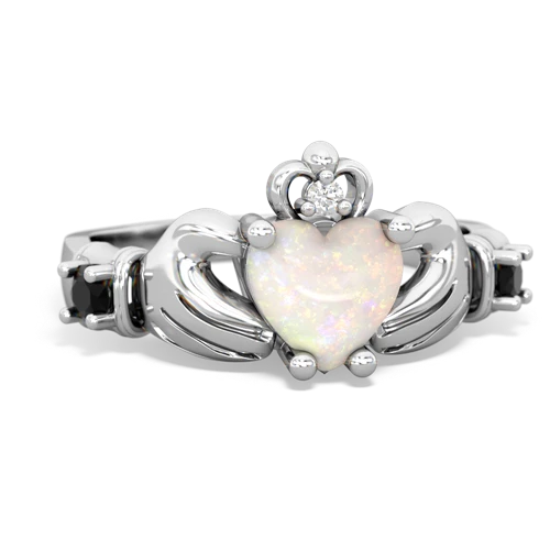 opal-onyx claddagh ring