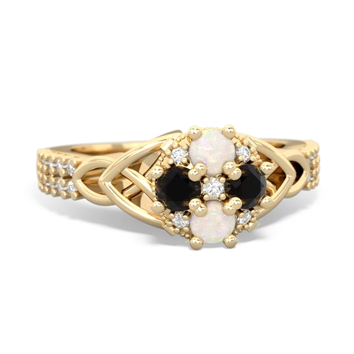 opal-onyx engagement ring