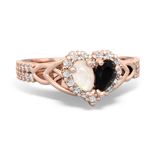 opal-onyx keepsake engagement ring