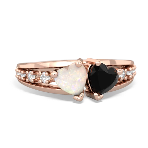 opal-onyx modern ring