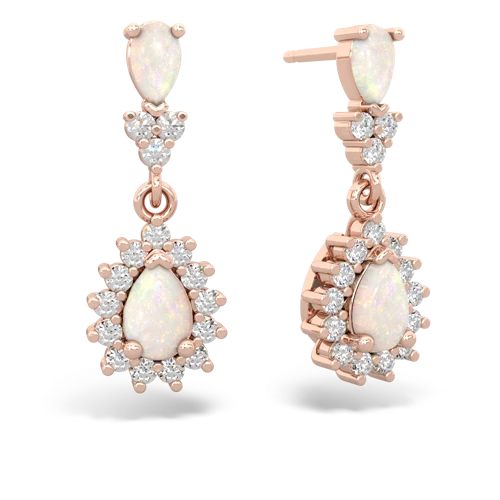 opal-opal dangle earrings