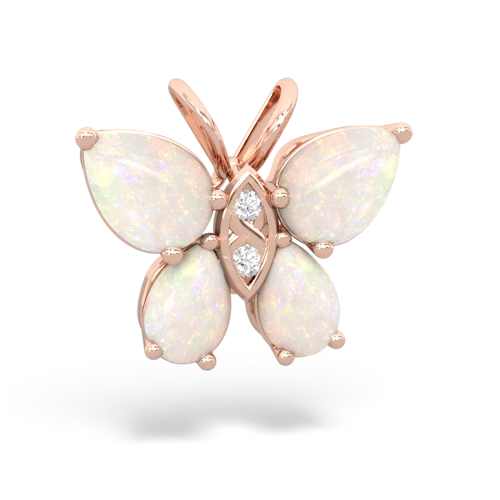 opal-opal butterfly pendant