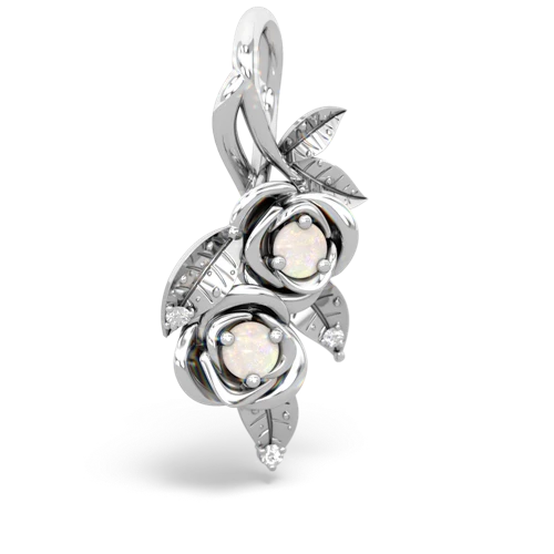 opal-opal rose vine pendant
