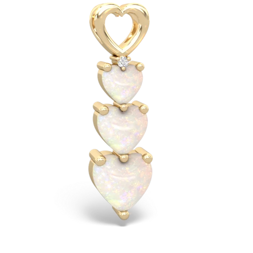 opal-opal three stone pendant