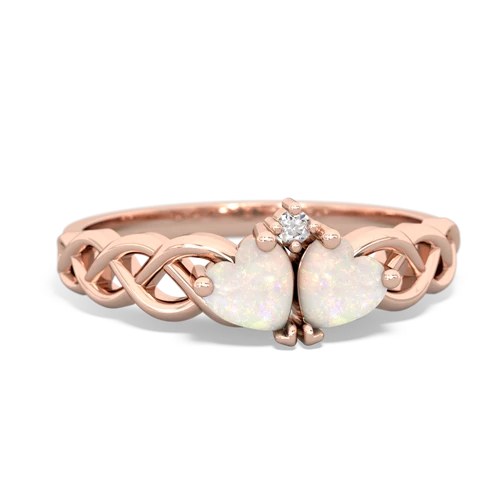 opal-opal celtic braid ring