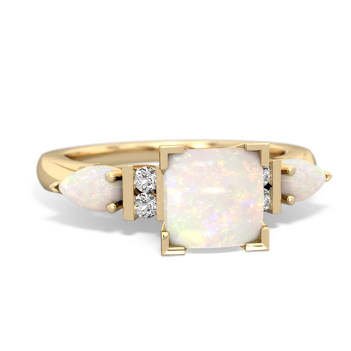 tourmaline-white topaz engagement ring