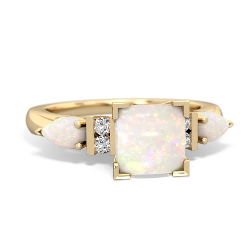 tourmaline-lab ruby engagement ring
