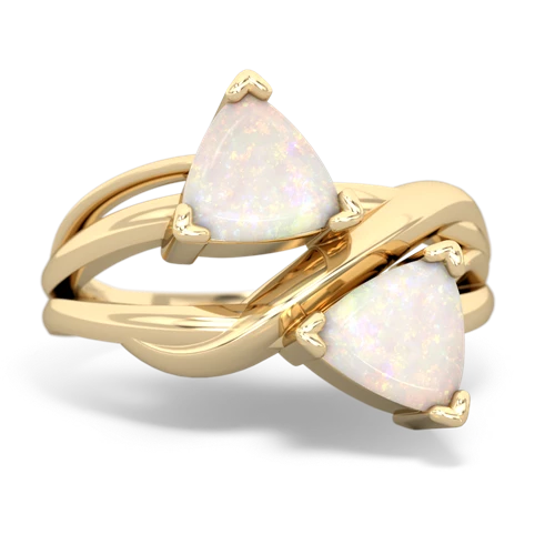 opal-opal filligree ring
