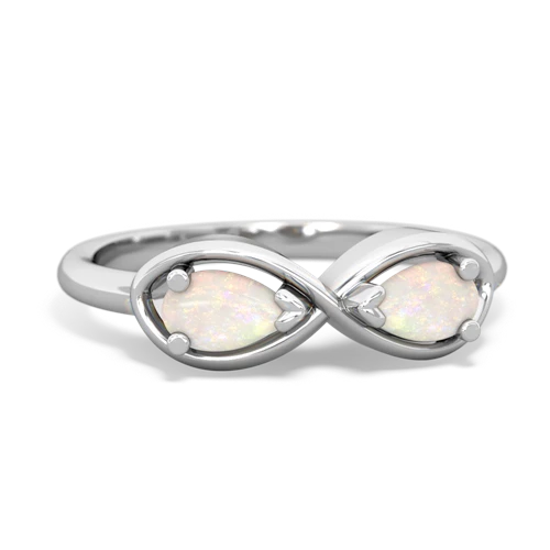 opal-opal infinity ring