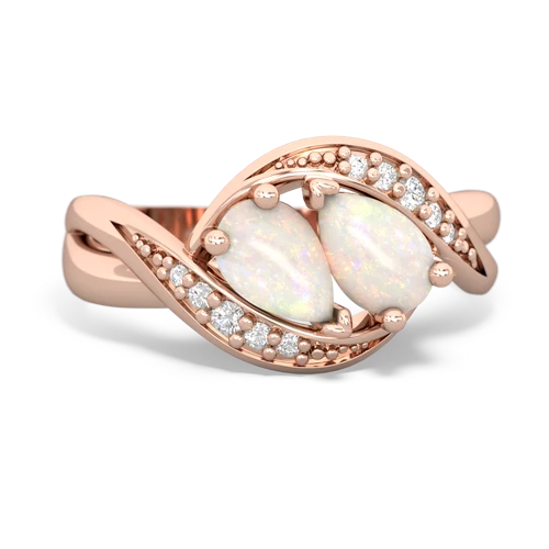 opal-opal keepsake curls ring