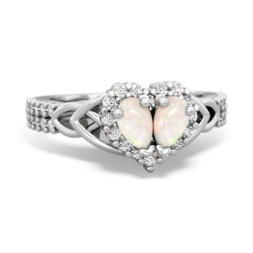 opal-opal keepsake engagement ring