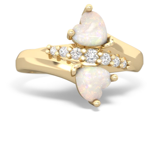 opal-opal modern ring