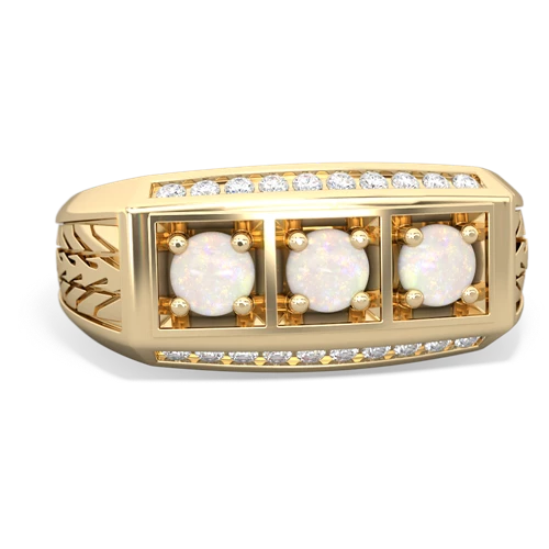 ruby-jade three stone ring