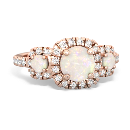 opal-london topaz three stone regal ring