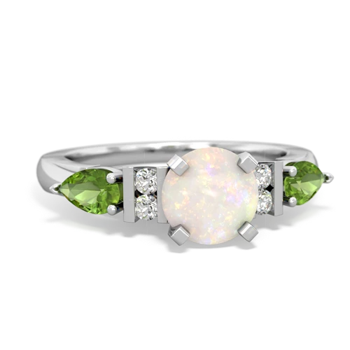 opal-peridot engagement ring