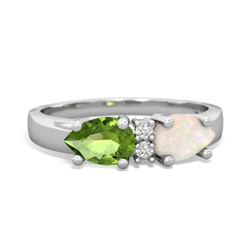 opal-peridot timeless ring