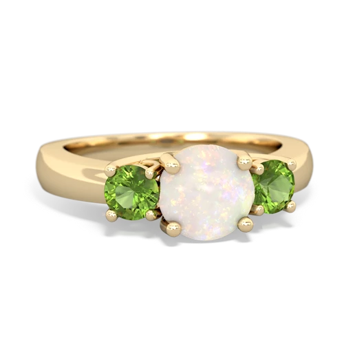 opal-peridot timeless ring