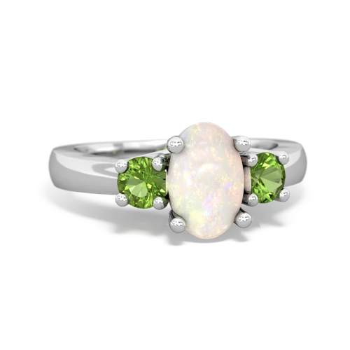 opal-peridot timeless ring