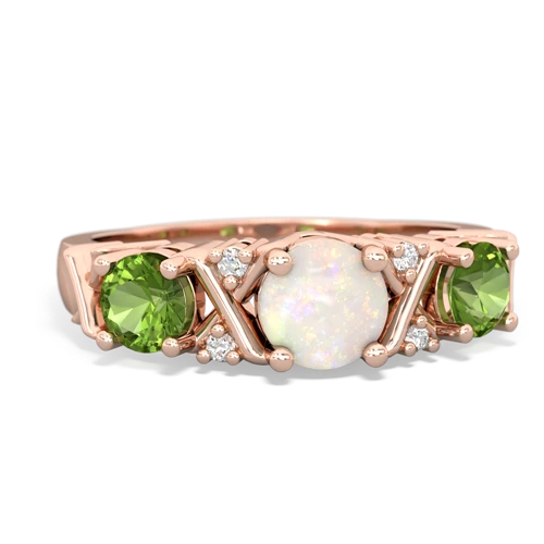 opal-peridot timeless ring