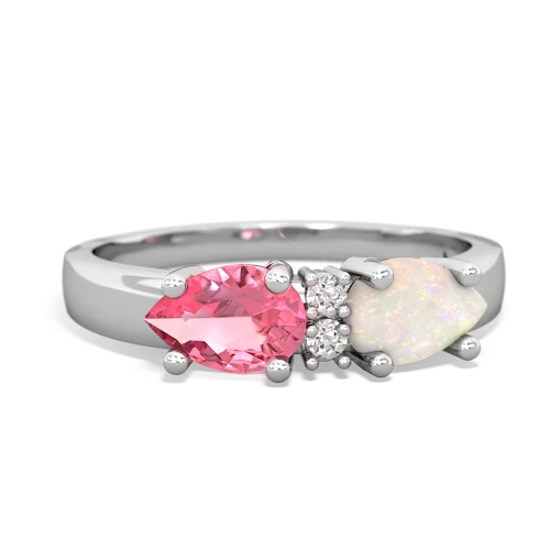 opal-pink sapphire timeless ring