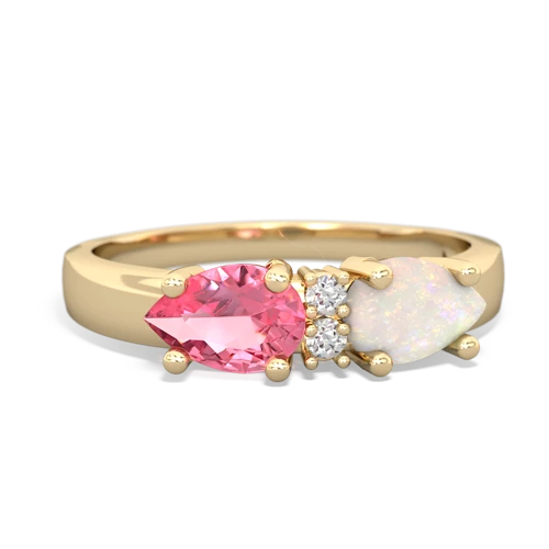 opal-pink sapphire timeless ring