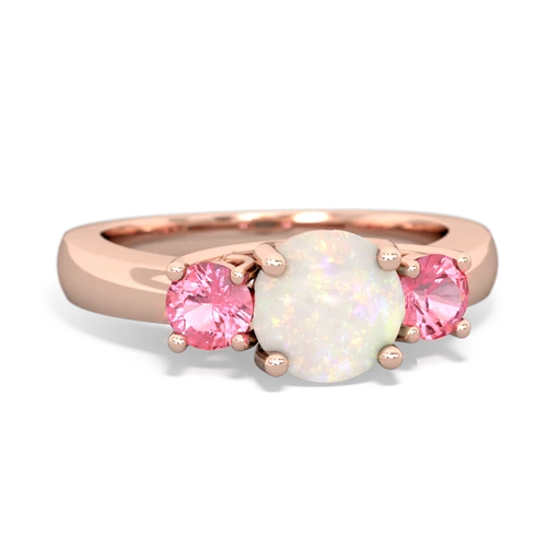 opal-pink sapphire timeless ring