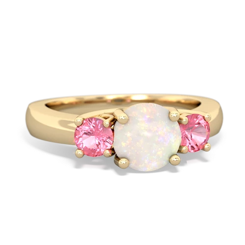 opal-pink sapphire timeless ring