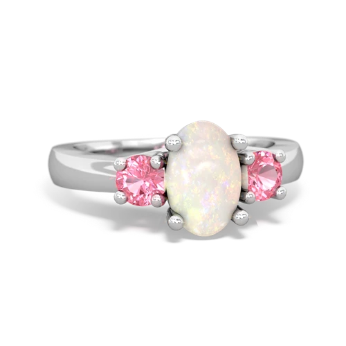 opal-pink sapphire timeless ring