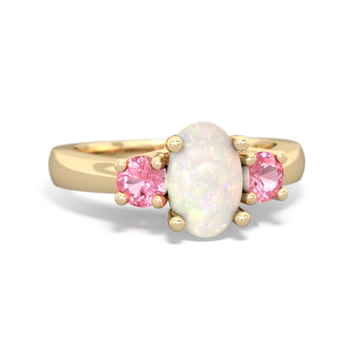 opal-pink sapphire timeless ring