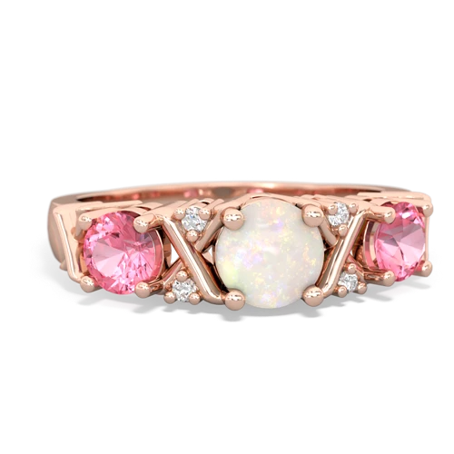 opal-pink sapphire timeless ring