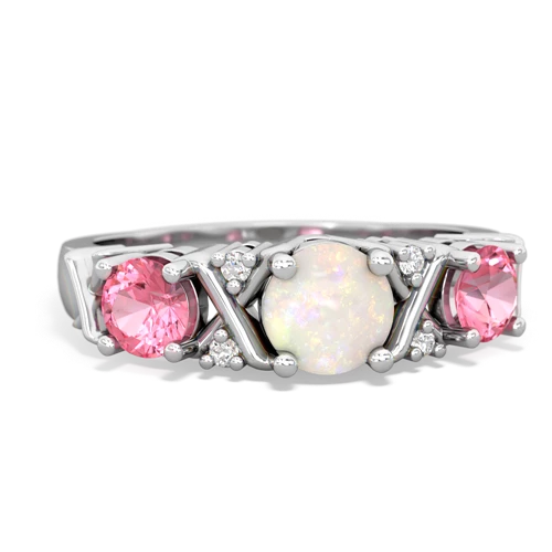 opal-pink sapphire timeless ring