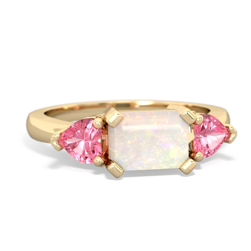 opal-pink sapphire timeless ring