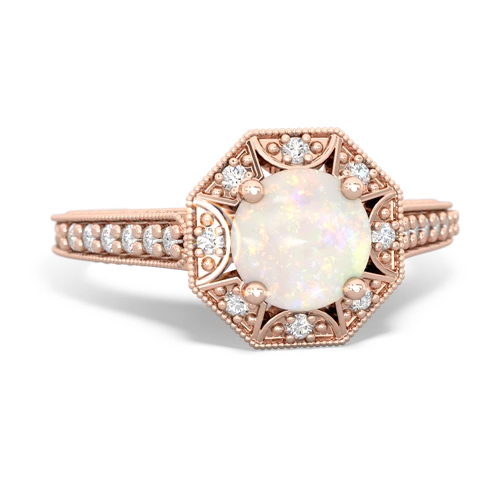 Opal Art-Deco Starburst Genuine Opal ring Ring